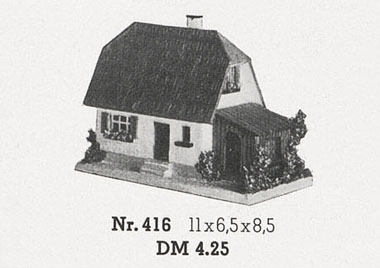Rudolf Spitaler Nr. 416 Eigenheim mit Schuppen