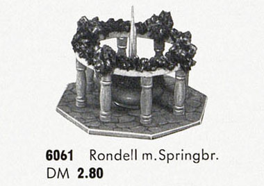 Rudolf Spitaler Nr. 6061 Rondell mit Springbrunnen