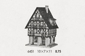Rudolf Spitaler Nr.6451 Fachwerkhaus mit Laden