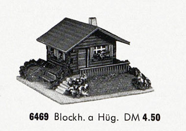 Rudolf Spitaler Nr.6469 Blockhaus am Hügel