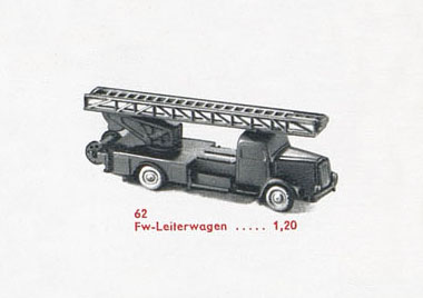 Wiking MB L5000 Feuerwehr-Leiterwagen 62