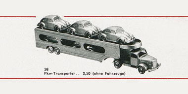 Wiking Mercedes Benz L 5000 Autotransporter