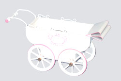 Tucher & Walther T 614 Kinderwagen mit Spieluhr